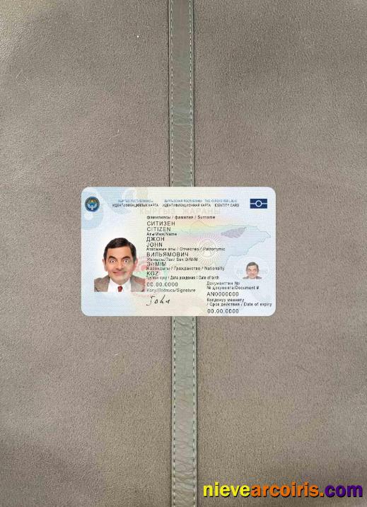 Kyrgyz ID card, 2017 – present photolook